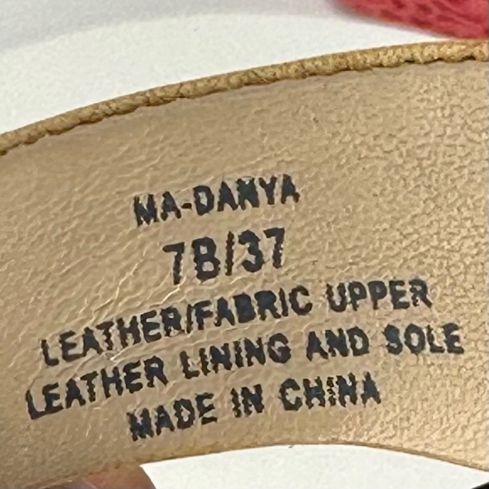 BCBGMAXAZRIA Ma-Danya Leather Angle Strap Slingback Heels Size 7B/37 - Picture 2 of 16
